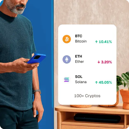 Crypto portfolio app in context